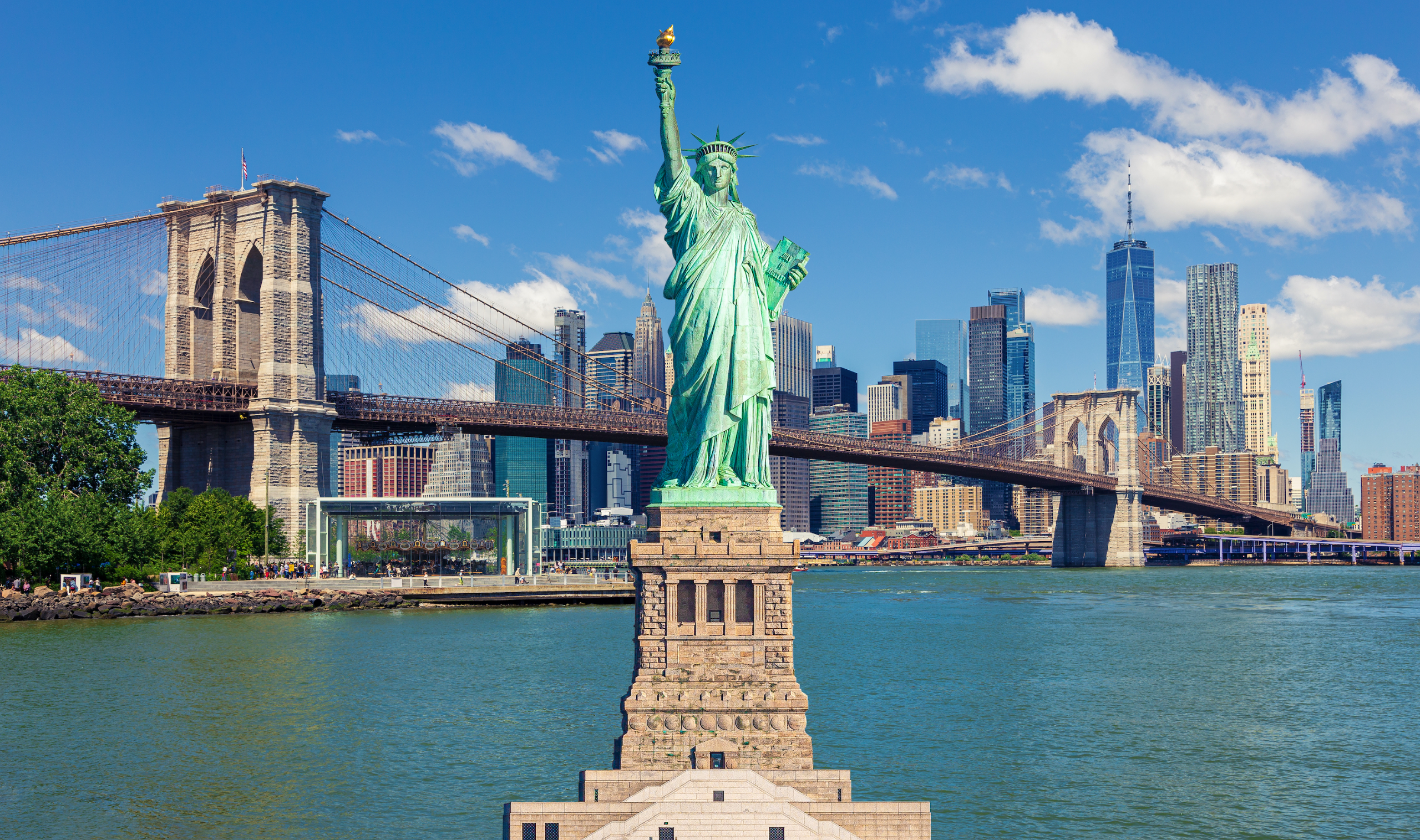 Statue of Liberty and New York City